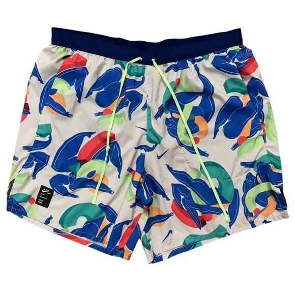 Nike Running Shorts Mens L Flex Stride Brief Lined A.I.R K.A.L Kelly Anna Print - Picture 1 of 8